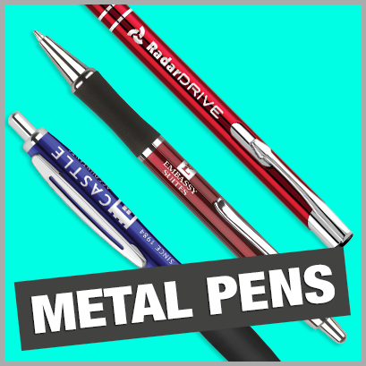 Metal Pens personalised with print