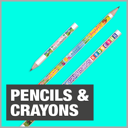 Promotional Pencils & Crayons with no MOQ